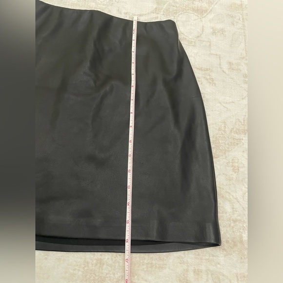 Express Black Faux Leather Mini Skirt - Picture 6 of 8